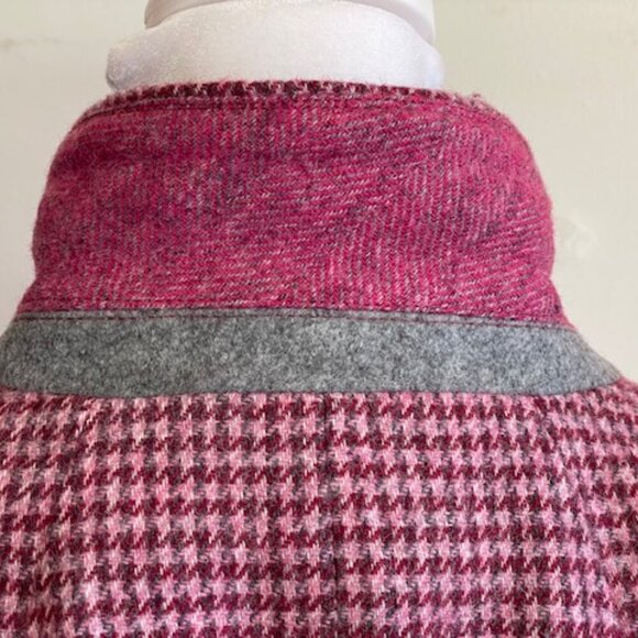 TALBOTS Classic Shetland Blazer Houndstooth Racing Horse Print Lining 10… - Picture 9 of 17